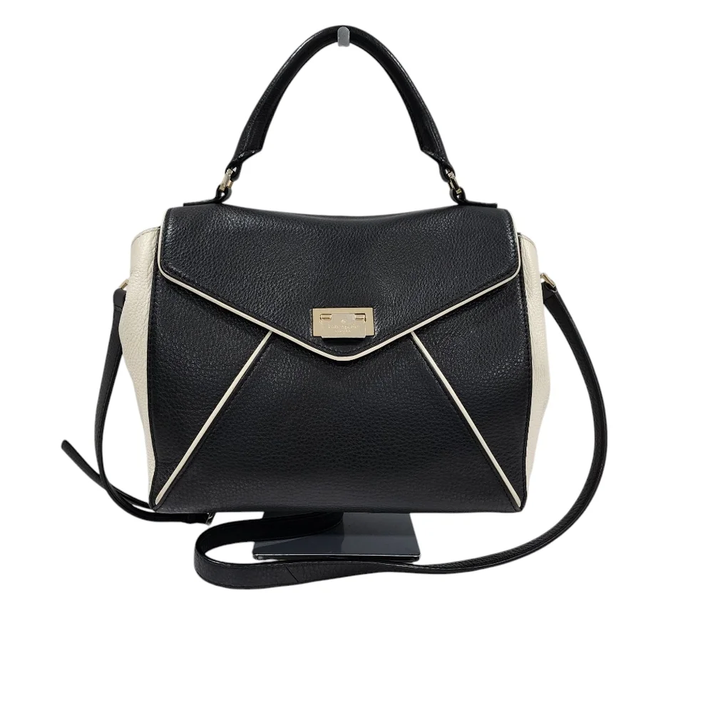 KATE SPADE PEBBLE LEATHER COLOR BLOCK SATCHEL